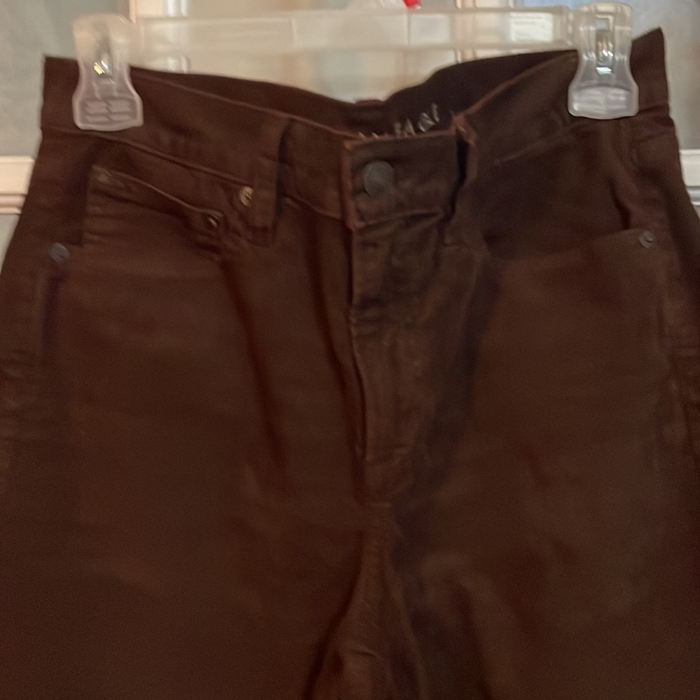 American Eagle Outfitters Straight Leg Pants in Dark Brown - Picture 2 of 6